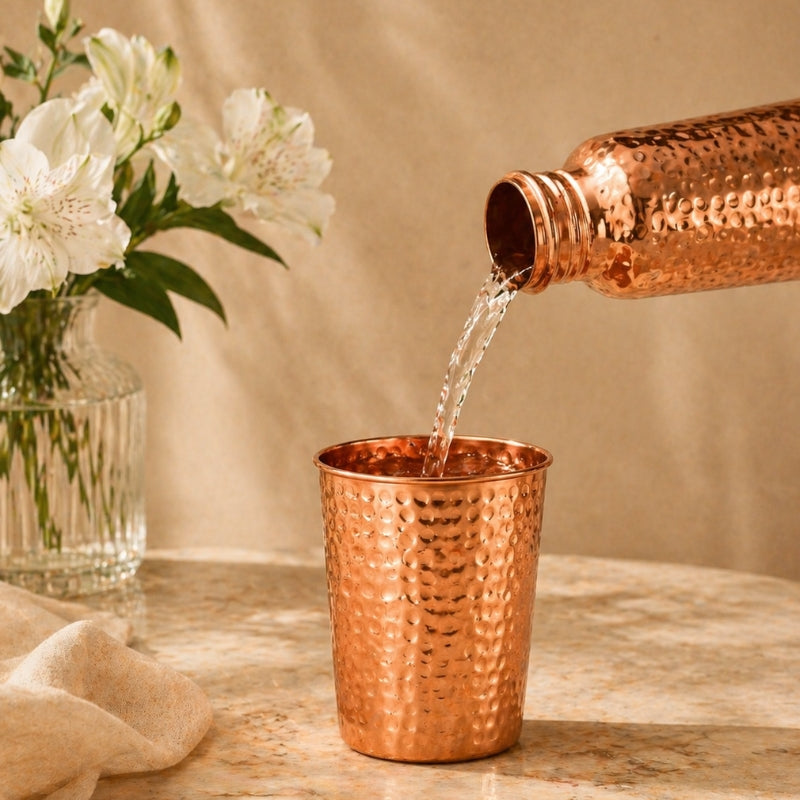 Copper Cup | Hand-Hammered & Plastic-Free