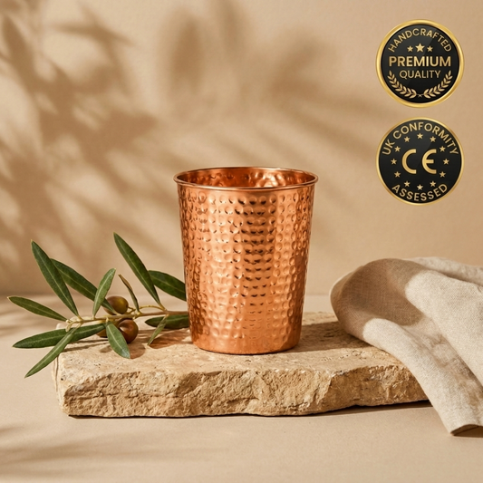 Copper Cup | Hand-Hammered & Plastic-Free