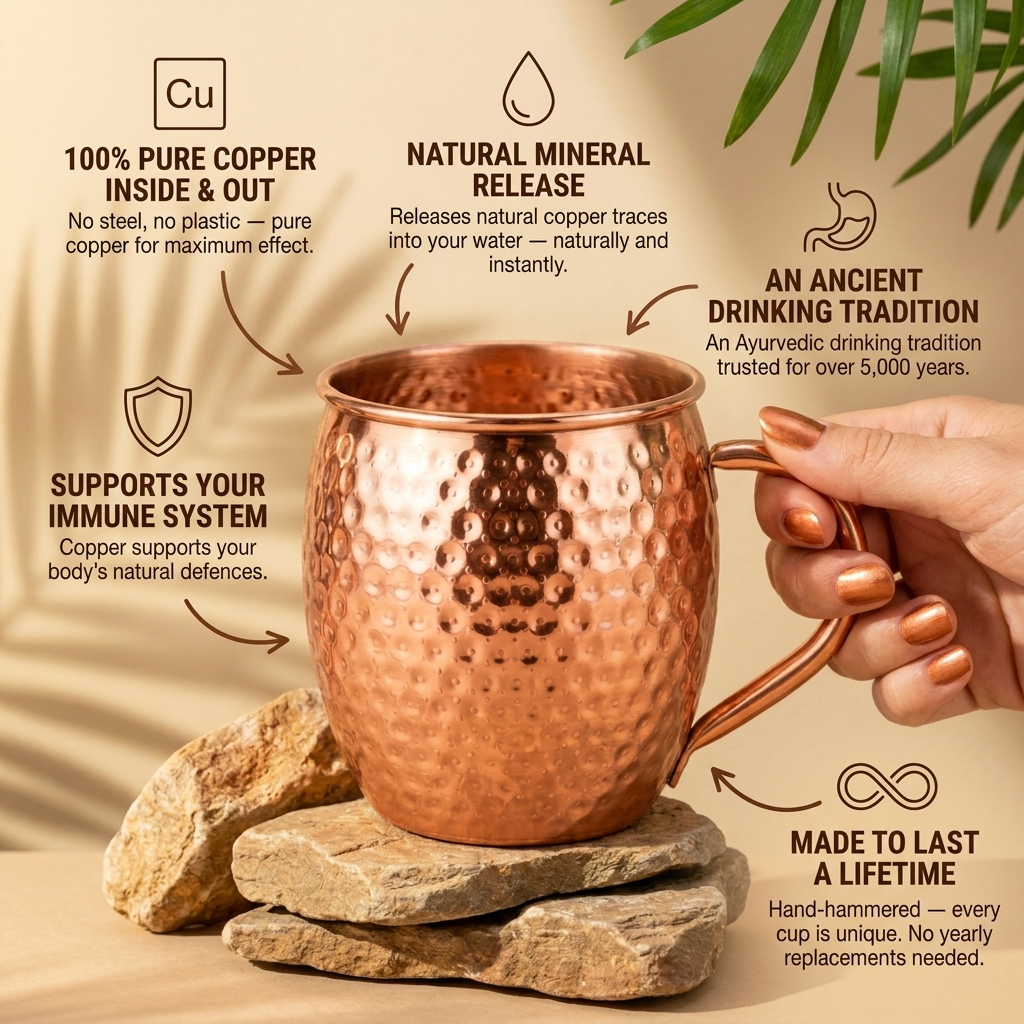 Copper Cup | Drink Naturally, Traditionally Crafted