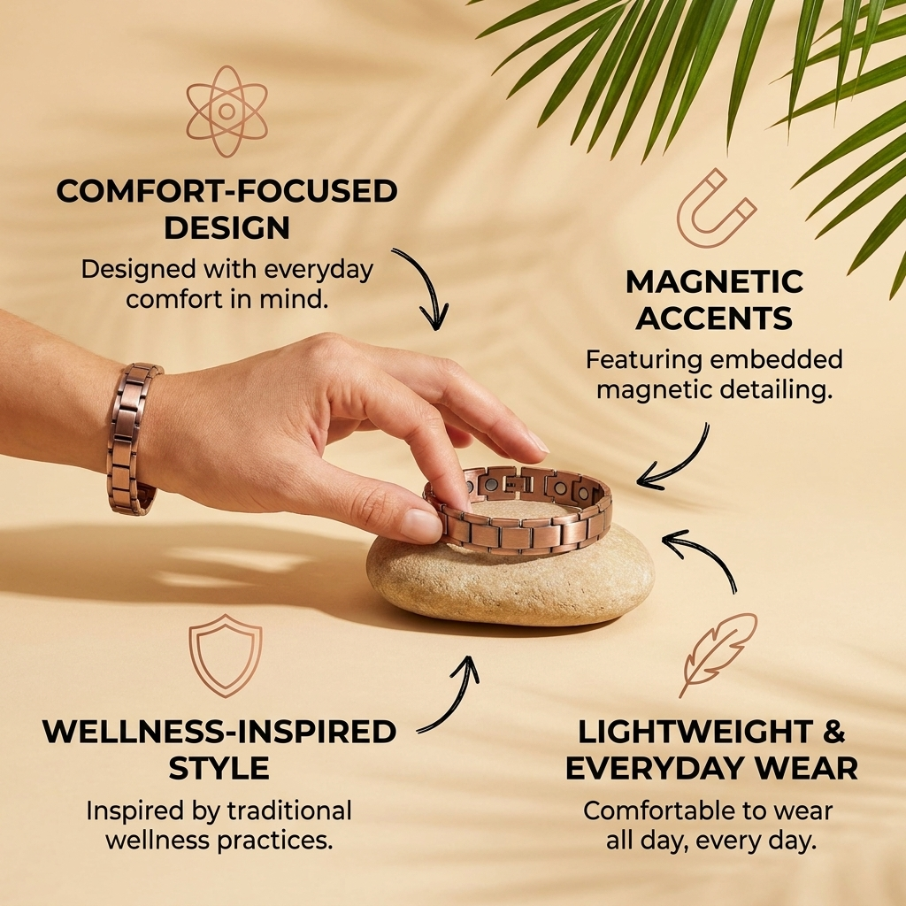 Copper Bracelet | Stylish Design, Inspired by Traditional Wellness Practices