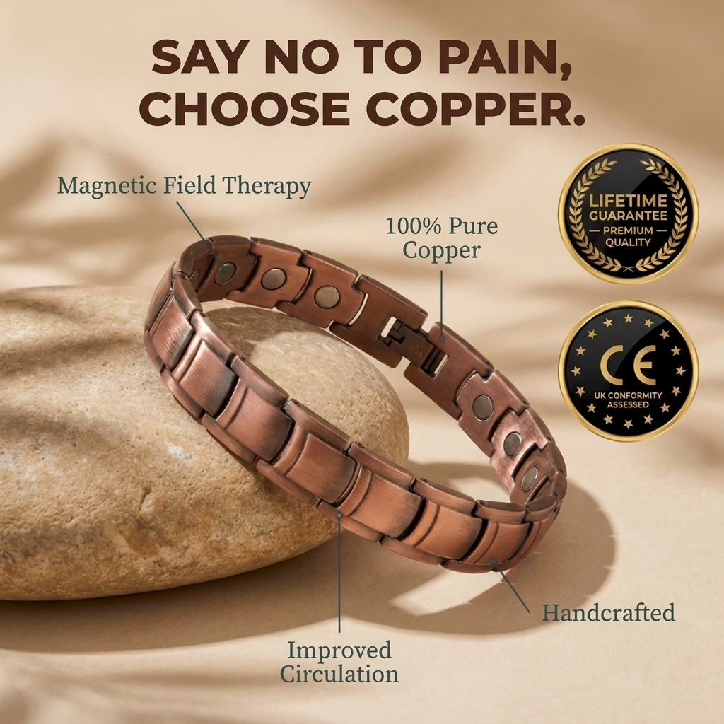 Copper Bracelet | Stylish Design, Inspired by Traditional Wellness Practices