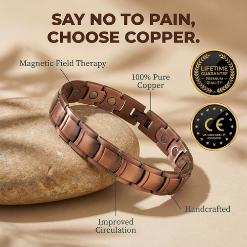 Copper Bracelet | Stylish Design, Inspired by Traditional Wellness Practices