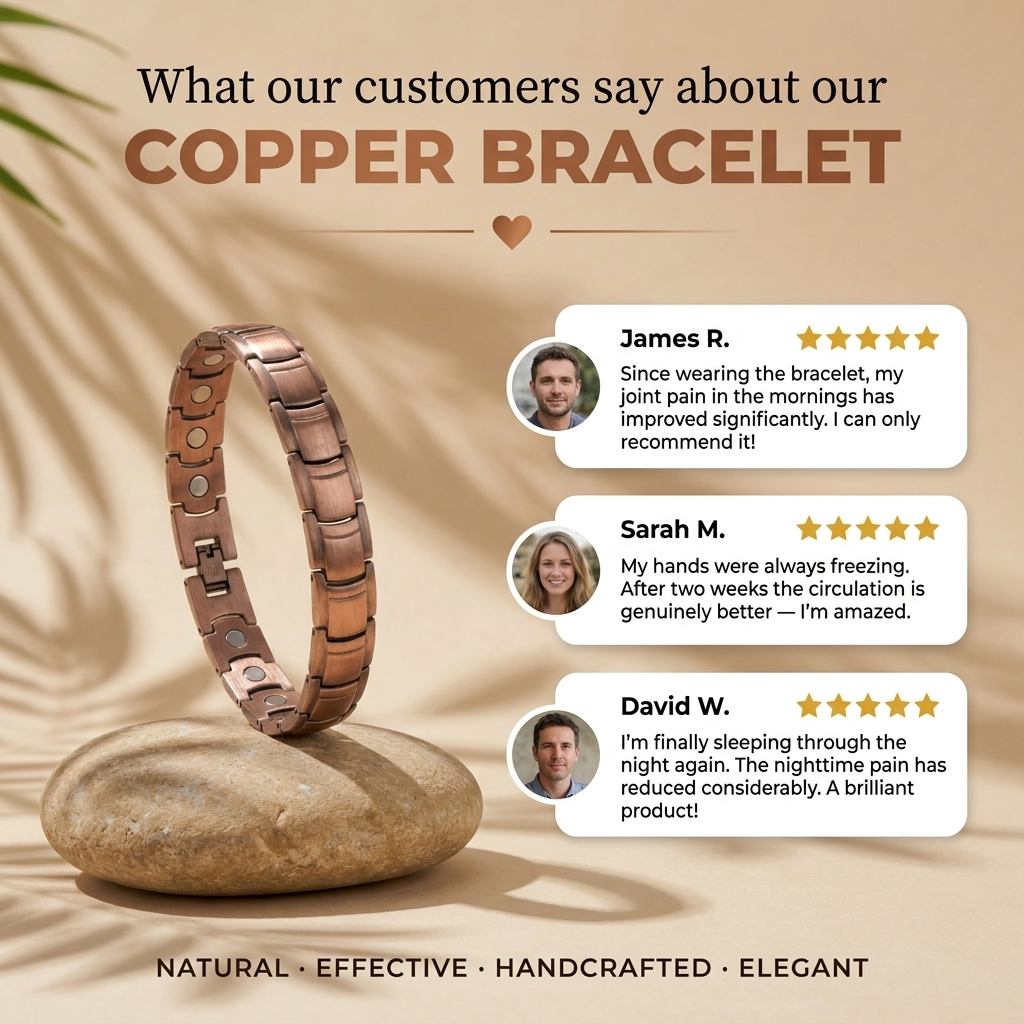 Copper Bracelet | Stylish Design, Inspired by Traditional Wellness Practices